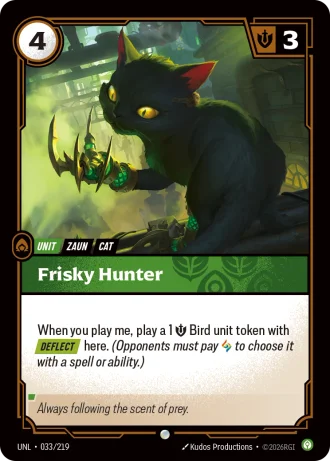 Frisky Hunter #033/219 — Unleashed