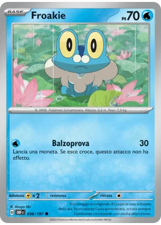 Froakie #056 — Ossidiana Infuocata
