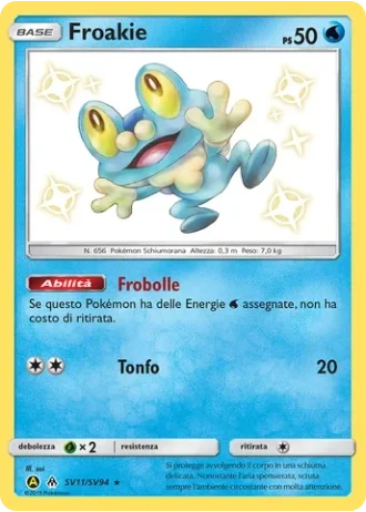 Froakie SV11/94 — Tesoro Cromatico (Destino Sfuggente)