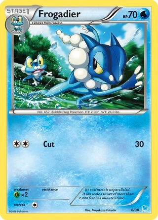 Frogadier #21 — XY trainer Kit (Suicune)