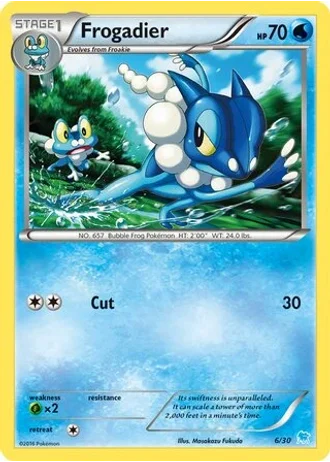 Frogadier #21 — XY trainer Kit (Suicune)