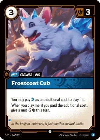 Frostcoat Cub #067/221 — Spiritforged