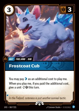 Frostcoat Cub #067/221 — Organized Play Promos