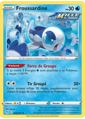 Froussardine #46/203 — Évolution Céleste