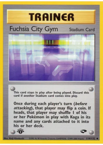Fuchsia City Gym (1st Edition) #114/132 — Gym Challenge (1st Edition)