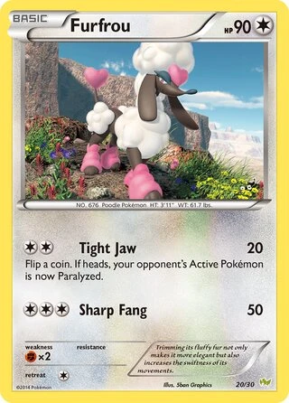 Furfrou #20 — XY trainer Kit (Noivern)