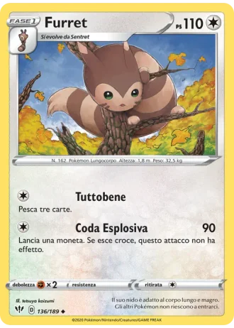 Furret #136/189 — Fiamme Oscure
