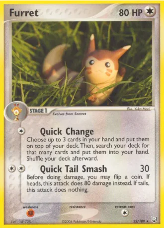 Furret #22/109 — Team Rocket Returns