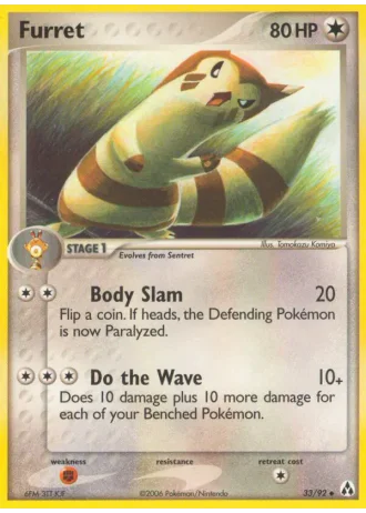 Furret #33/92 — Legend Maker