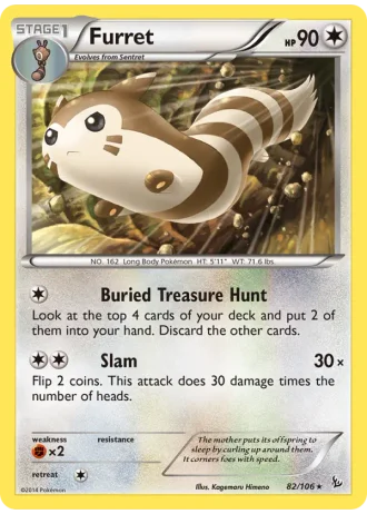 Furret #82/106 — Flashfire