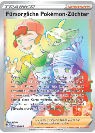 Fürsorgliche Pokémon-Züchter #195/189 — Flammende Finsternis