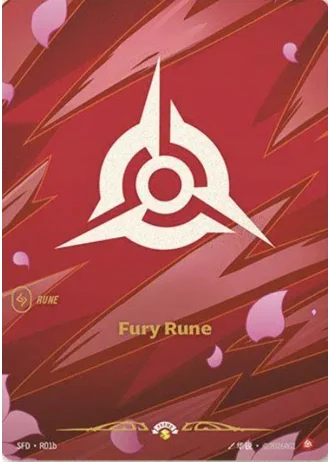 Fury Rune (Unleashed Nexus Night Promo) R01b — Promotional Cards