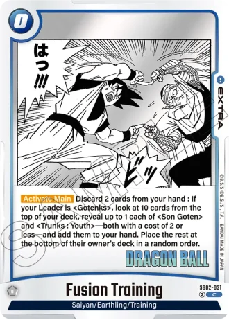 Fusion Training  SB02-031 — Manga Booster 02 (SB02)