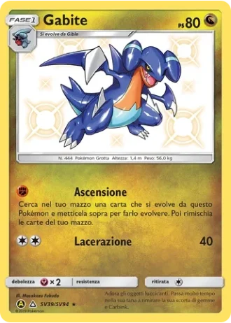 Gabite SV39/94 — Tesoro Cromatico (Destino Sfuggente)