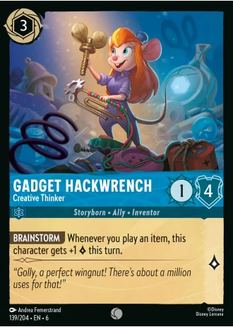 Gadget Hackwrench - Creative Thinker #139/204 — Azurite Sea