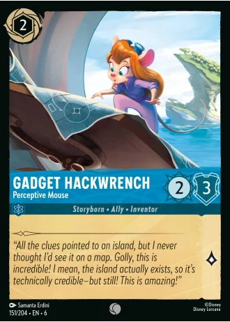 Gadget Hackwrench - Perceptive Mouse #151/204 — Azurite Sea