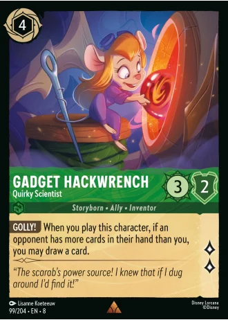 Gadget Hackwrench - Quirky Scientist #99/204 — Reign of Jafar