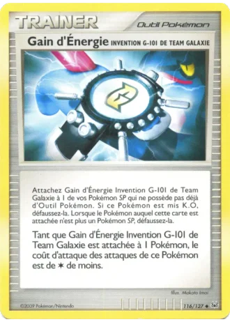 Gain d'Énergie Invention G-101 de Team Galaxie #116/127 — Platine