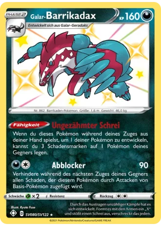Galar-Barrikadax SV080/122 — Schillernde Schatzkammer (Glänzendes Schicksal)