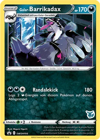 Galar-Barrikadax SWSH193 — Schwert & Schild Promos