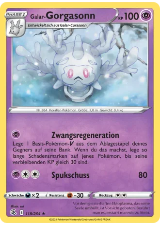 Galar-Gorgasonn #118/264 — Fusionsangriff