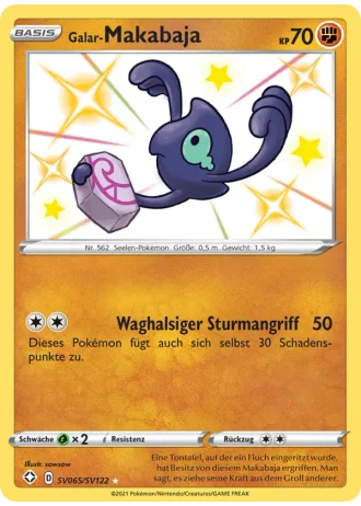 Galar-Makabaja SV065/122 — Schillernde Schatzkammer (Glänzendes Schicksal)