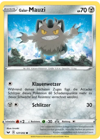Galar-Mauzi #127/202 — Schwert & Schild