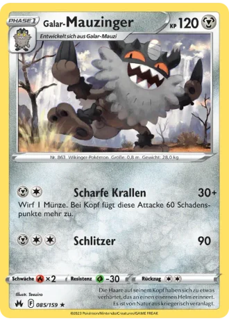 Galar-Mauzinger #085/159 — Zenit der Könige