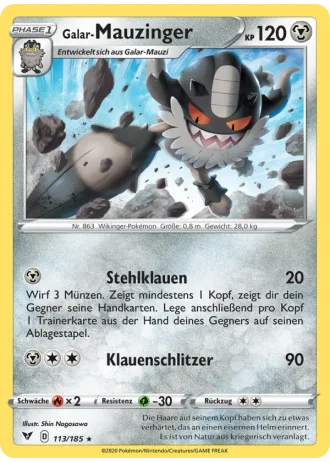 Galar-Mauzinger #113/185 — Farbenschock