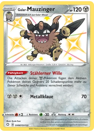 Galar-Mauzinger SV087/122 — Schillernde Schatzkammer (Glänzendes Schicksal)