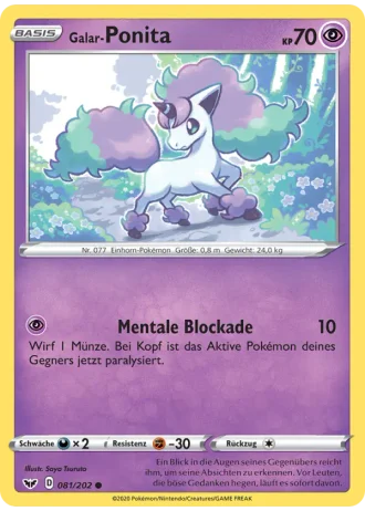 Galar-Ponita #81/202 — Schwert & Schild