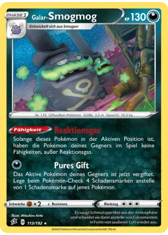 Galar-Smogmog #113/192 — Clash der Rebellen