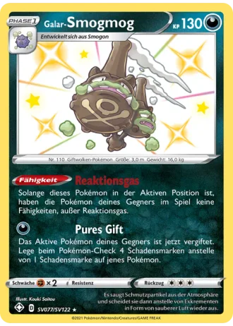 Galar-Smogmog SV077/122 — Schillernde Schatzkammer (Glänzendes Schicksal)