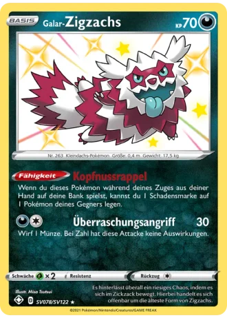 Galar-Zigzachs SV078 — Schillernde Schatzkammer (Glänzendes Schicksal)