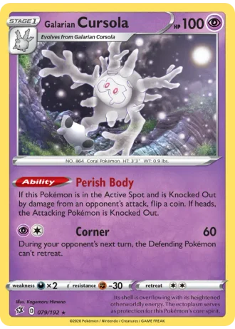 Galarian Cursola #79/192 — Rebel Clash