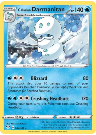 Galarian Darmanitan #44/189 — Darkness Ablaze