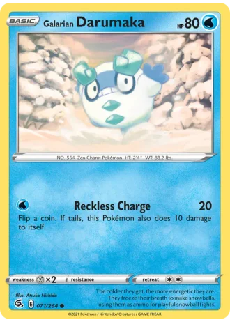 Galarian Darumaka #71 — Fusion Strike