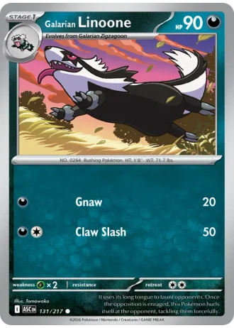 Galarian Linoone #131 — Ascended Heroes