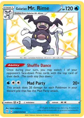 Galarian Mr. Rime SV021 — Shiny Vault (Shining Fates)