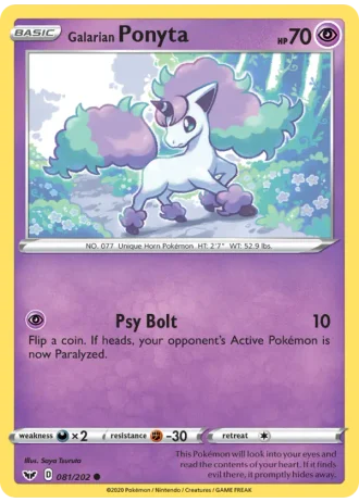 Galarian Ponyta #81/202 — Sword & Shield