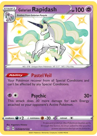 Galarian Rapidash SV048/122 — Shiny Vault (Shining Fates)