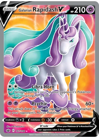 Galarian Rapidash V #167/198 — Chilling Reign