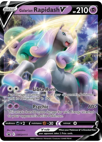Galarian Rapidash V SWSH111 — Sword & Shield Promos