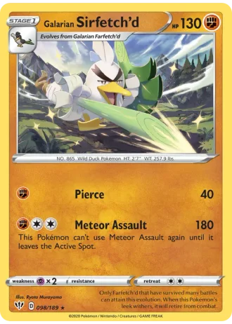 Galarian Sirfetch'd #98/189 — Darkness Ablaze