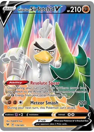 Galarian Sirfetch'd V #174 — Vivid Voltage