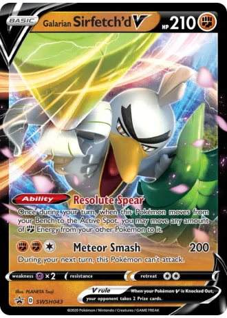 Galarian Sirfetch'd V SWSH043 — Sword & Shield Promos