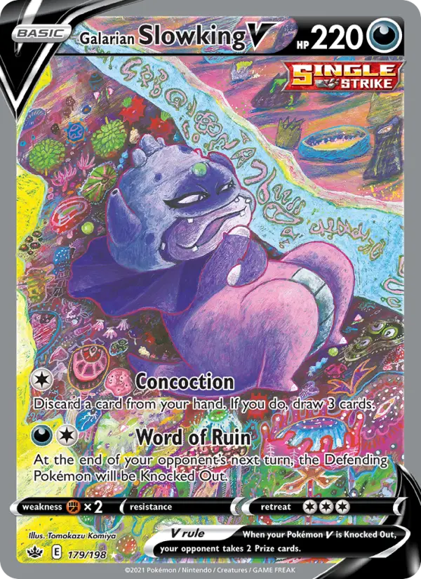 Galarian Slowking V #179 — Chilling Reign