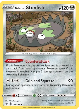 Galarian Stunfisk #125 — Vivid Voltage