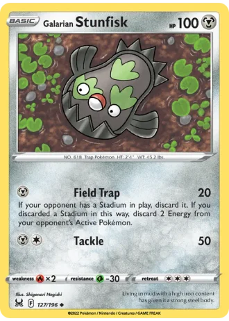 Galarian Stunfisk #127/196 — Lost Origin