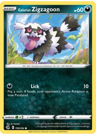 Galarian Zigzagoon #159 — Fusion Strike